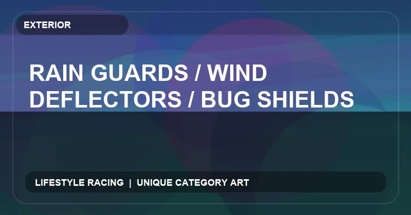 Rain Guards / Wind Deflectors / Bug Shields